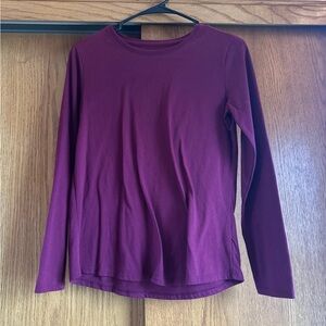 Wonder Nation Kids Long Sleeve Maroon Tee